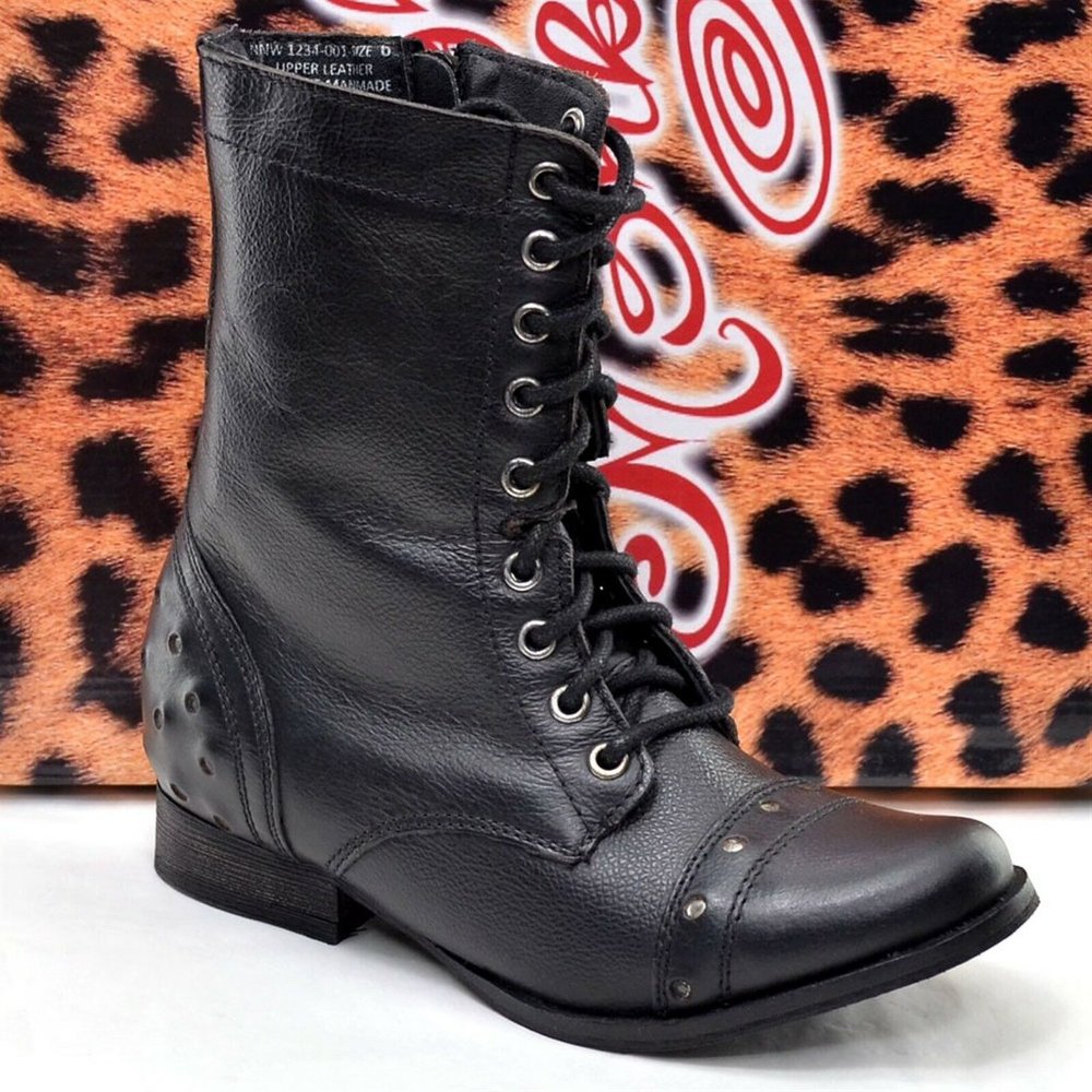 Naughty Monkey Riddlers Peak Black Boots 6 M New